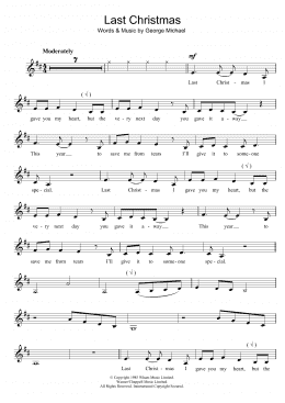 page one of Last Christmas (Clarinet Solo)