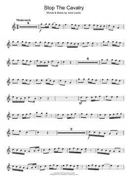 page one of Stop The Cavalry (Flute Solo)