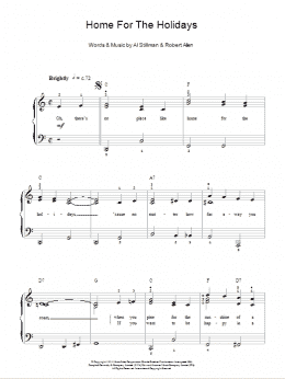 page one of (There's No Place Like) Home For The Holidays (Easy Piano)