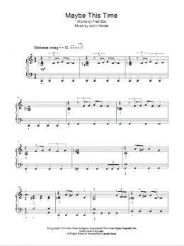 page one of Maybe This Time (from Cabaret) (Easy Piano)
