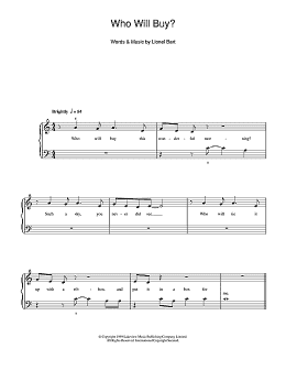 page one of Who Will Buy (from Oliver!) (5-Finger Piano)
