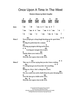 page one of Once Upon A Time In The West (Guitar Chords/Lyrics)