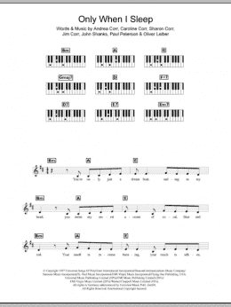 page one of Only When I Sleep (Piano Chords/Lyrics)