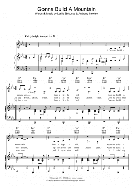 page one of Gonna Build A Mountain (Piano, Vocal & Guitar Chords)