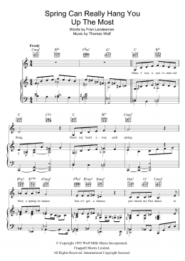page one of Spring Can Really Hang You Up The Most (Piano, Vocal & Guitar Chords (Right-Hand Melody))