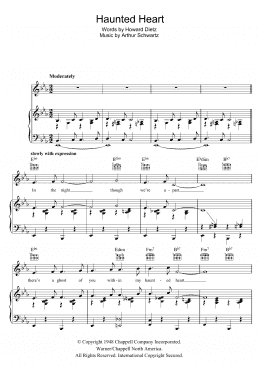 page one of Haunted Heart (Piano, Vocal & Guitar Chords)