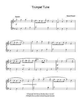 page one of Trumpet Tune (Beginner Piano)