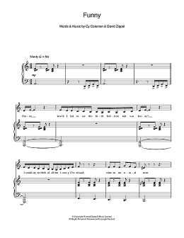 page one of Funny (Piano & Vocal)