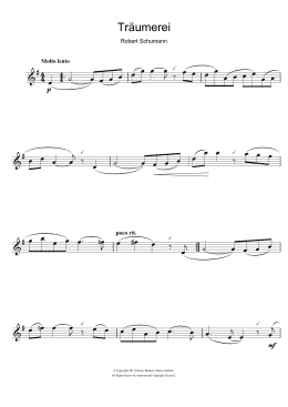 page one of Traumerei Op.15 No.7 (Flute Solo)