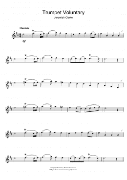 page one of Trumpet Voluntary (Flute Solo)