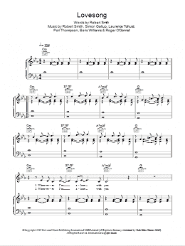 page one of Lovesong (Piano, Vocal & Guitar Chords)
