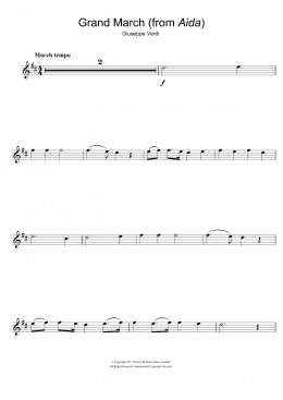 page one of Grand March (from Aida) (Alto Sax Solo)
