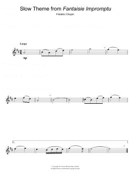 page one of Fantaisie Impromptu (Alto Sax Solo)