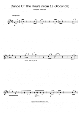 page one of Dance Of The Hours (from La Gioconda) (Flute Solo)