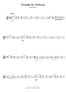 page one of Chorale St. Anthony (Flute Solo)
