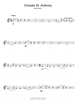 page one of Chorale St. Anthony (Alto Sax Solo)