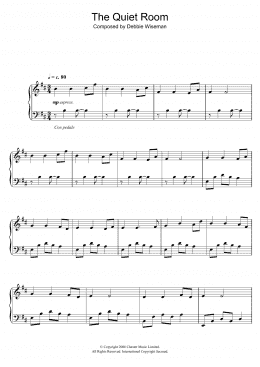 page one of The Quiet Room (Piano Solo)
