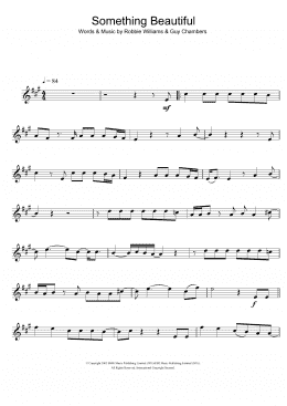 page one of Something Beautiful (Alto Sax Solo)