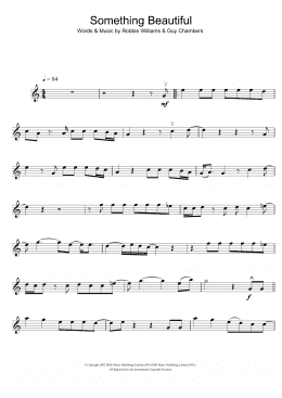 page one of Something Beautiful (Violin Solo)