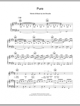 page one of Pure (Piano, Vocal & Guitar Chords)