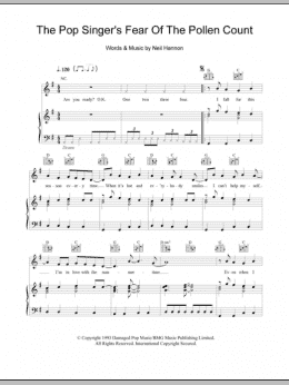 page one of The Pop Singer's Fear Of The Pollen Count (Piano, Vocal & Guitar Chords)