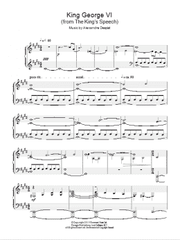 page one of King George VI (Piano Solo)