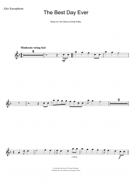 page one of The Best Day Ever (from The SpongeBob SquarePants Movie) (Alto Sax Solo)