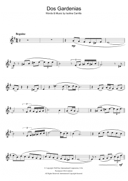 page one of Dos Gardenias (Trumpet Solo)