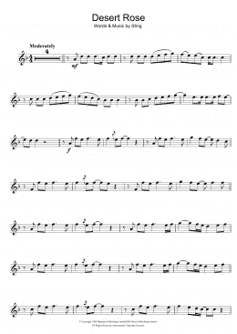 page one of Desert Rose (Trumpet Solo)