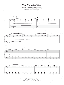 page one of The Threat Of War (Piano Solo)