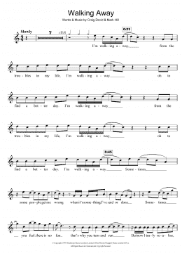page one of Walking Away (Flute Solo)