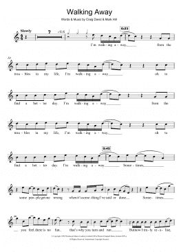 page one of Walking Away (Violin Solo)
