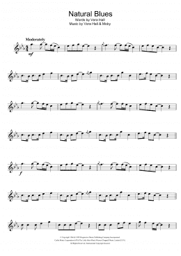 page one of Natural Blues (Flute Solo)