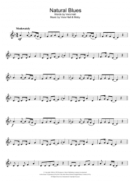 page one of Natural Blues (Trumpet Solo)