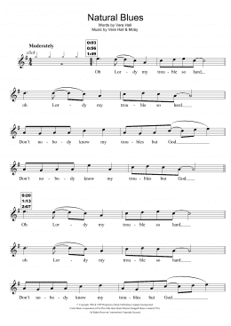 page one of Natural Blues (Violin Solo)