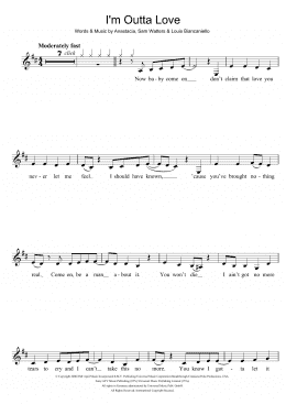 page one of I'm Outta Love (Clarinet Solo)