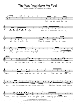page one of The Way You Make Me Feel (Flute Solo)