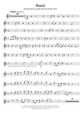 page one of Reach (Flute Solo)