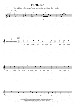 page one of Breathless (Flute Solo)