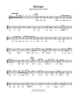 page one of Stronger (Recorder)