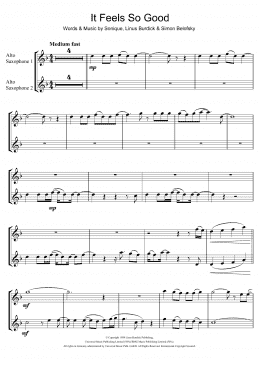 page one of It Feels So Good (Alto Sax Duet)