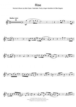 page one of Rise (Violin Solo)
