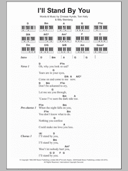 page one of I'll Stand By You (Piano Chords/Lyrics)