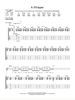page one of A Whisper (Guitar Tab)