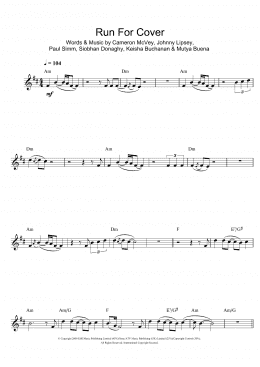 page one of Run For Cover (Clarinet Solo)