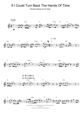 page one of If I Could Turn Back The Hands Of Time (Flute Solo)
