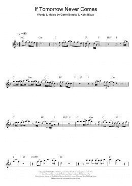 page one of If Tomorrow Never Comes (Flute Solo)