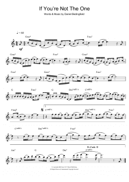 page one of If You're Not The One (Flute Solo)