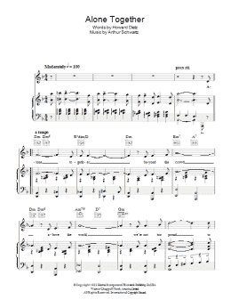 page one of Alone Together (Piano, Vocal & Guitar Chords)