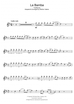 page one of La Bamba (Trumpet Solo)